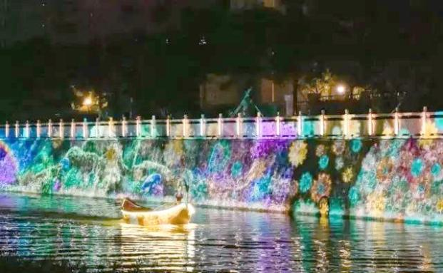 惠州千花洲生态观光园水陆双线行浸式演艺夜游音响系统工程